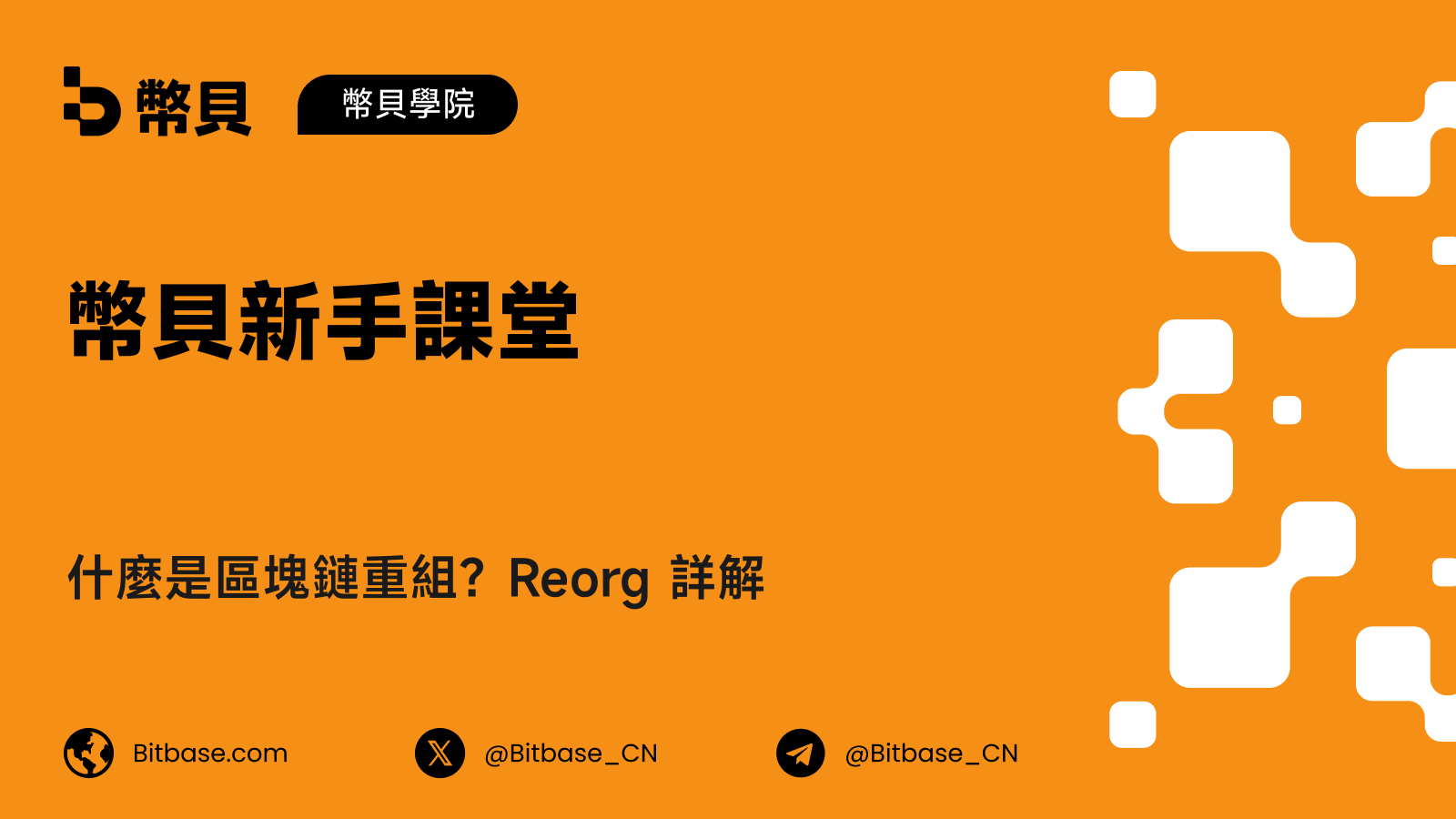 什麼是區塊鏈重組？Reorg 詳解